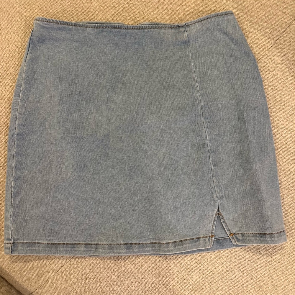 wild fable Light Blue Denim Mini Skirt